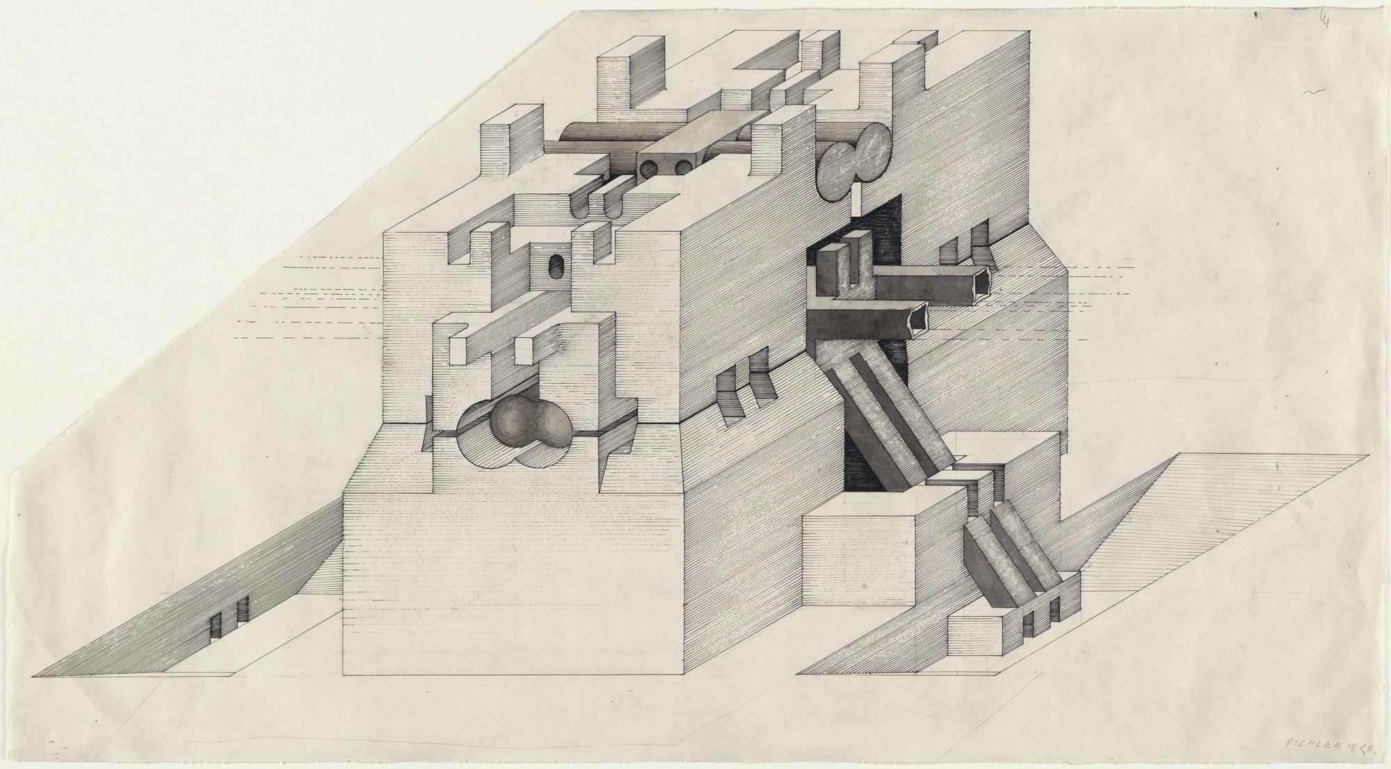 The Underground City–Walter Pichler–1963
