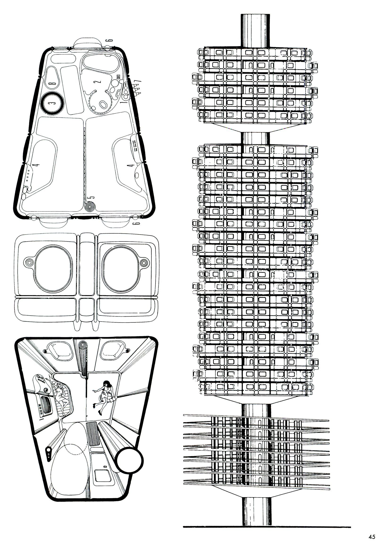 Capsule Houses–Warren Chalk–1964